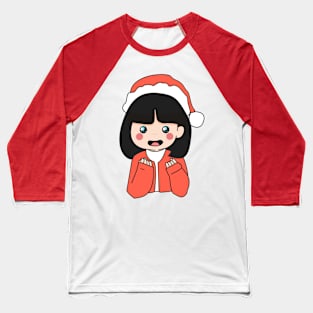 Christmas Girl Baseball T-Shirt